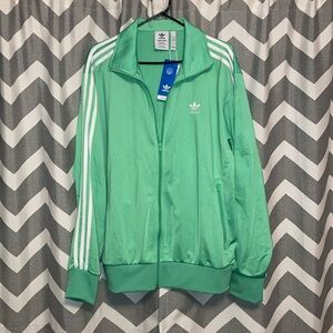 Men’s large green adidas zip up jacket